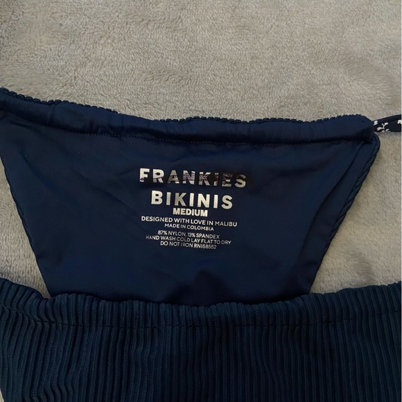 New! Frankie’s Bikini’s Tia ribbed thong string bikini bottom 24423 - Picture 8 of 10